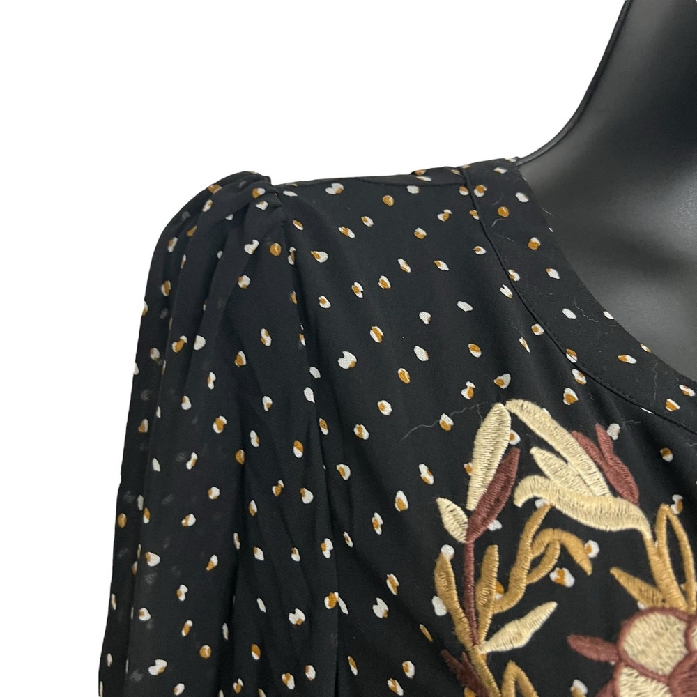 NWT SEE AND BE SEEN floral boho coastal cowgirl maxi dress. Sz Medium - Picture 6 of 11